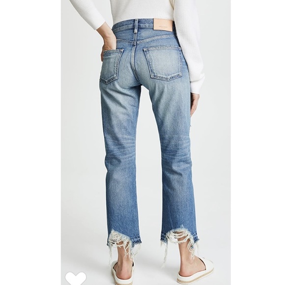MOUSSY MV Leola Cropped Straight destroyed Jeans - Picture 3 of 15